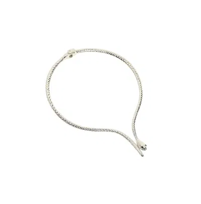 Sohi Women's The Serpent Torque Necklace In Silver