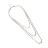 Sohi Women's The Snakechain Multi-layer Necklace In Metallic