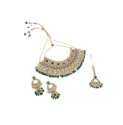 Sohi Women's The Sultana Jewellery Set In Green