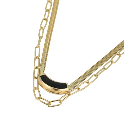 Sohi Women's The Sylvan-snakechain Multi-layer Necklace - California Gold