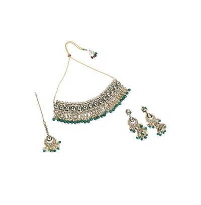 Sohi Women's The Tahira Jewellery Set In Green