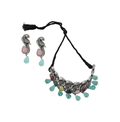Sohi Women's The Tavus Jewellery Set In Silver