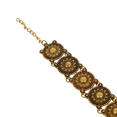 Sohi Women's The Tribal-sol Choker Necklace - Antique Gold