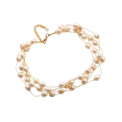 Sohi Women's The Venezia Collar Necklace In Brown