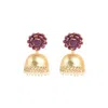 Sohi Women's The Zaria Drop Earrings In Gold