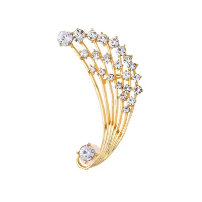 Sohi Women's Tiered Cuff Earring - Metallic Gold