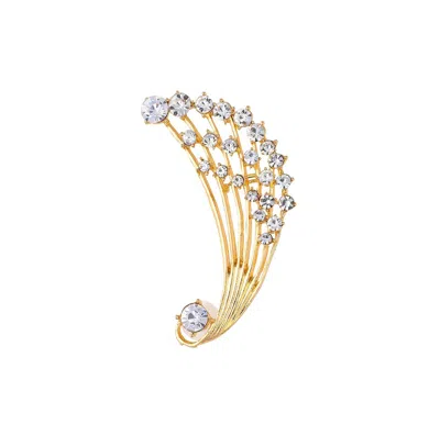 Sohi Women's Tiered Cuff Earring In Gold