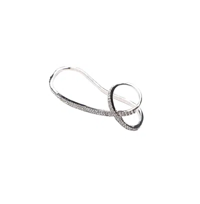 Sohi Women's Twisted Finger Ring In Silver