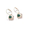 Sohi Women's Under-the-sea Hoop Earrings In Green