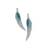 Sohi Blue Color Silver Plated Designer Stone Drop Earring For Women's In Blue