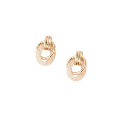 Sohi Women's Wrap Drop Earrings In Gold