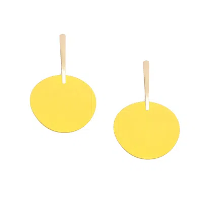Sohi Women Yellow Drop Earrings