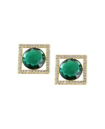 Sohi Womens Frame Drop Earrings