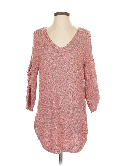Pre-owned Soho 3/4 Sleeve Blouse In Pink