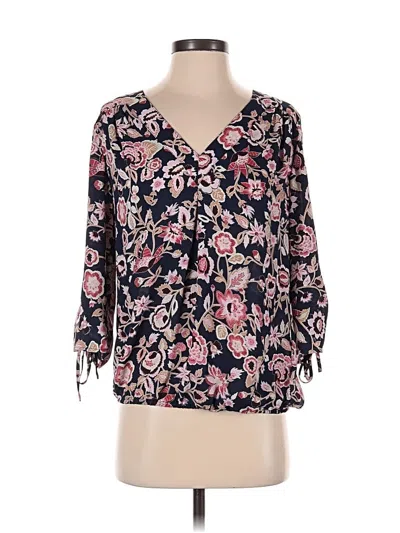 Pre-owned Soho 3/4 Sleeve Blouse In Pink