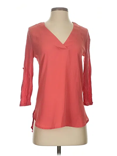 Pre-owned Soho 3/4 Sleeve Blouse In Red