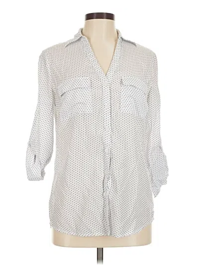 Pre-owned Soho 3/4 Sleeve Blouse In Silver