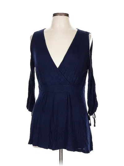 Pre-owned Soho 3/4 Sleeve T-shirt In Blue