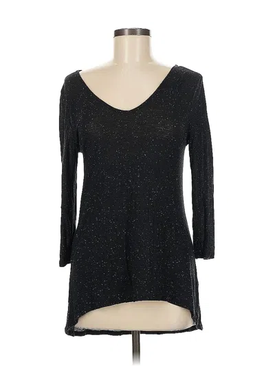 Pre-owned Soho 3/4 Sleeve Top Black V Neck Tops