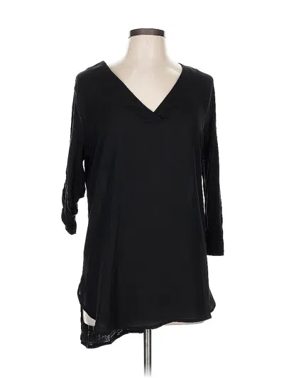 Pre-owned Soho 3/4 Sleeve Top Black V Neck Tops