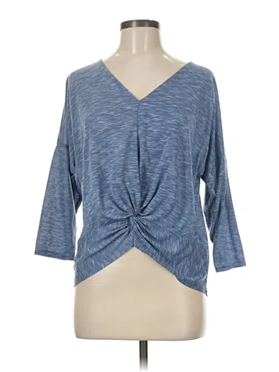 Pre-owned Soho 3/4 Sleeve T-shirt In Blue