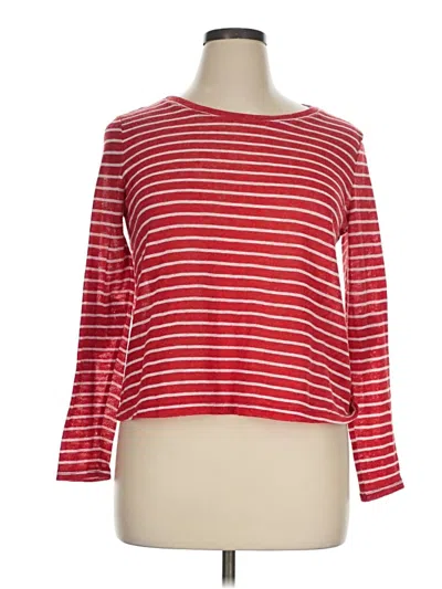 Pre-owned Soho 3/4 Sleeve T-shirt In Red