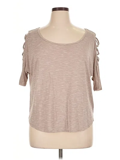 Pre-owned Soho 3/4 Sleeve T-shirt In Tan