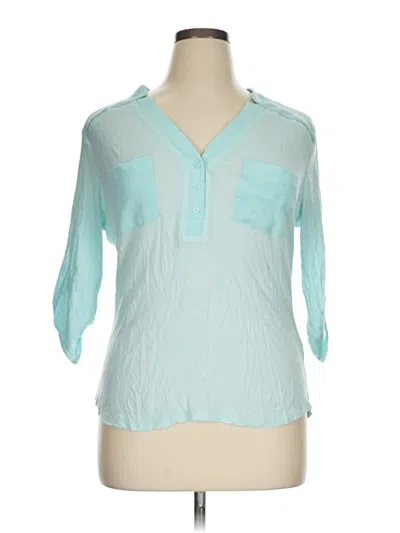 Pre-owned Soho 3/4 Sleeve T-shirt In Teal