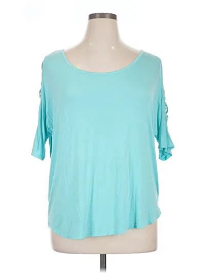 Pre-owned Soho 3/4 Sleeve T-shirt In Teal