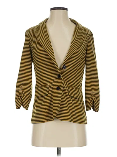 Pre-owned Soho Apparel Ltd Blazer Jacket In Gold