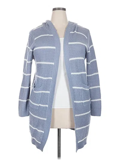 Pre-owned Soho Apparel Ltd Cardigan Sweater In Blue