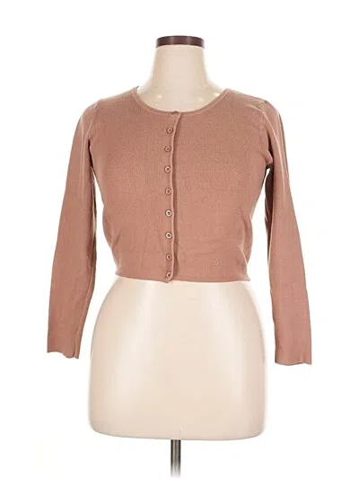 Pre-owned Soho Apparel Ltd Cardigan Sweater In Brown