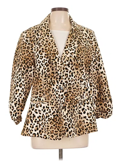 Pre-owned Soho Apparel Ltd Faux Fur Jacket In Gold