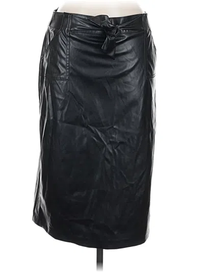 Pre-owned Soho Apparel Ltd Faux Leather Skirt In Black
