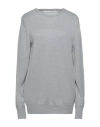 Soho De Luxe......essential Woman Sweater Light Grey Size L Cotton In Grey