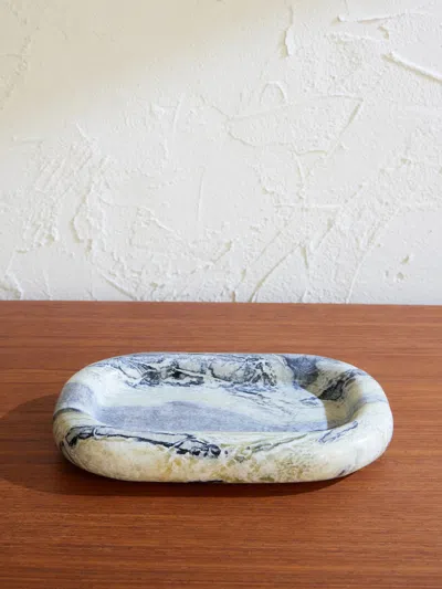 Soho Home Adley Marble Catchall In Blue