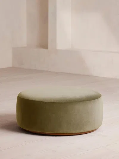 Soho Home Aline Ottoman In Green