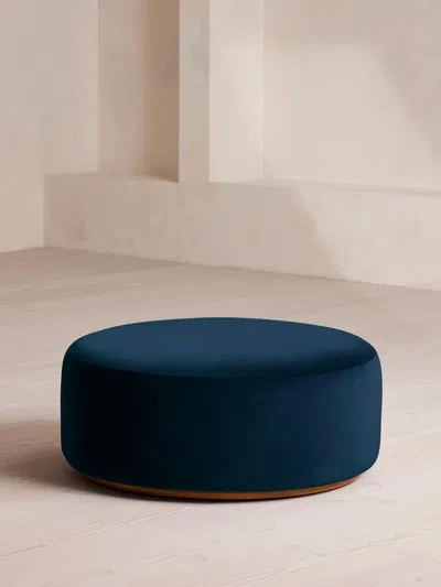 Soho Home Aline Ottoman In Blue
