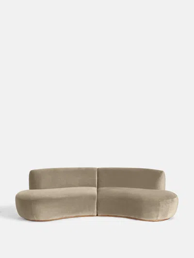 Soho Home Aline Serpentine Sectional Sofa In Neutral