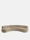 Soho Home Aline Serpentine Sectional Sofa In Camel