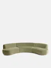 Soho Home Aline Serpentine Sectional Sofa In Lichen