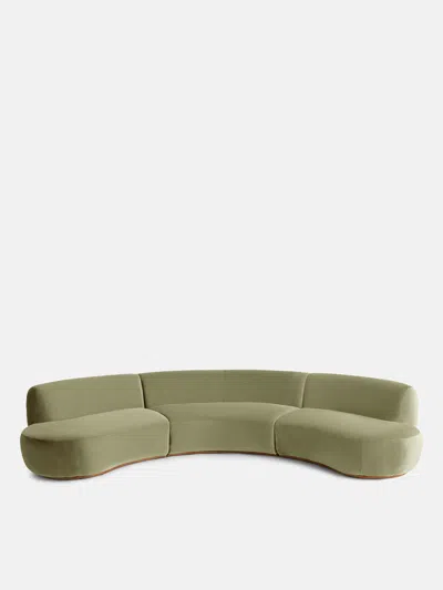 Soho Home Aline Serpentine Sectional Sofa In Lichen