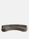 Soho Home Aline Serpentine Sectional Sofa In Taupe