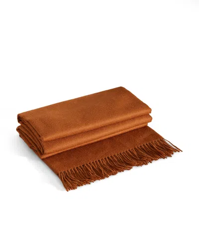 Soho Home Alpaca Wool Maria Throw In Orange