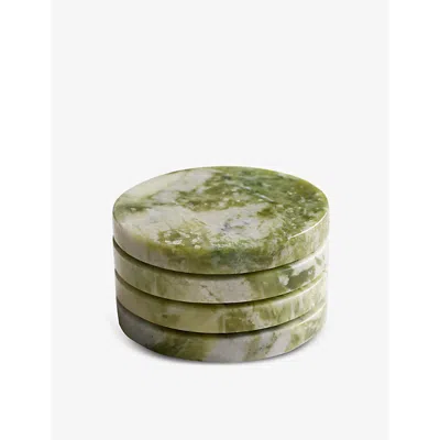 Soho Home Apple Jade Hanson Marble Coaster Set Of Four