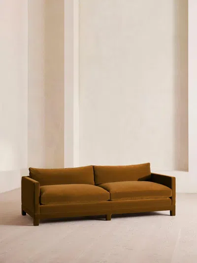 Soho Home Ashford Four Seater Sofa In Gold
