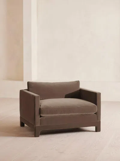 Soho Home Ashford Loveseat Sofa In Brown