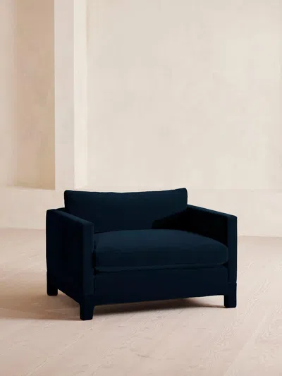 Soho Home Ashford Loveseat Sofa In Blue