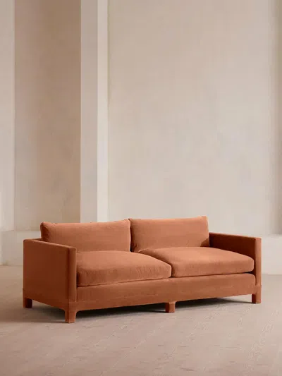 Soho Home Ashford Three Seater Sofa In Orange