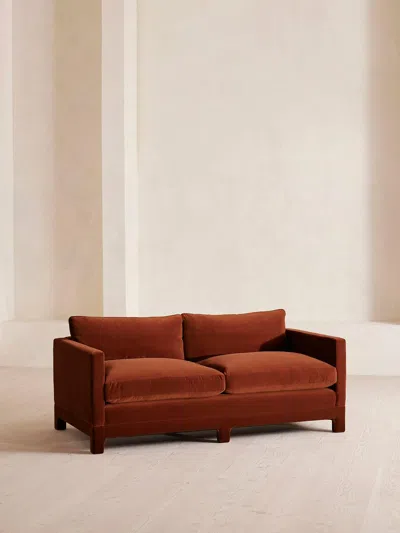 Soho Home Ashford Two Seater Sofa In Burgundy